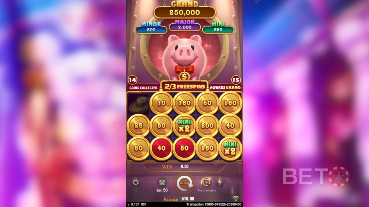 Tema e design: Riqueza luxuosa dos porquinhos