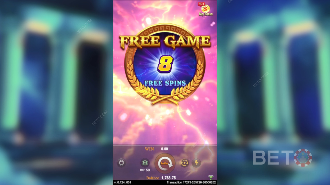 Ganhe 10.000x a sua aposta na Slot de Vídeo Zeus!
