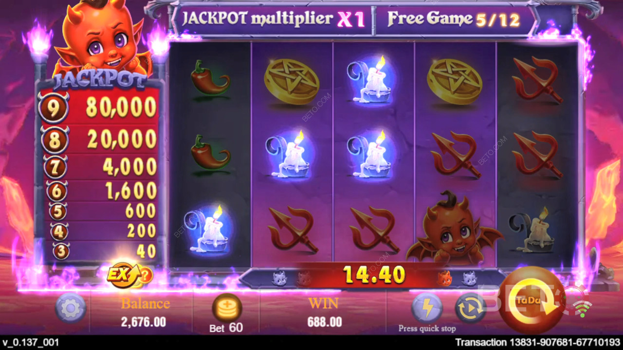 Ganhe 10.000x a sua aposta na Slot Online Devil Fire!