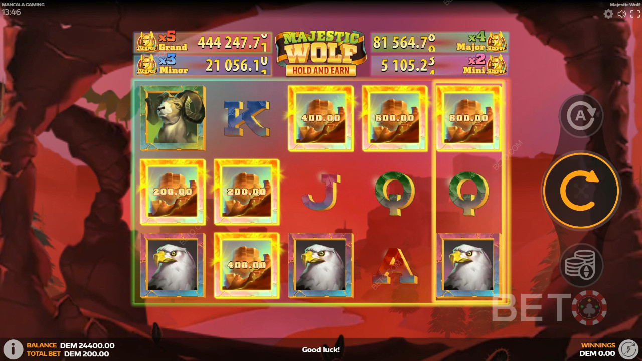 Majestic Wolf Avaliação por BETO Slots