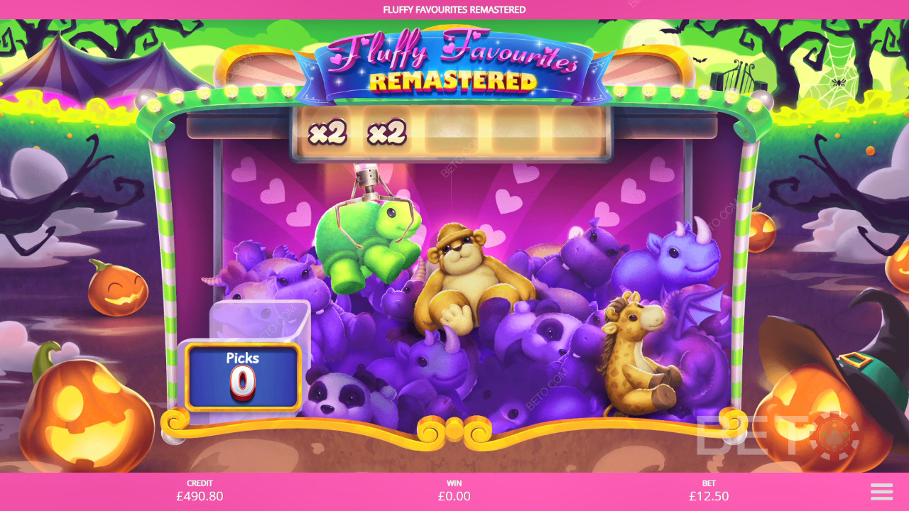 Funcionalidades de bónus explicadas em Fluffy Favourites Remastered por Eyecon