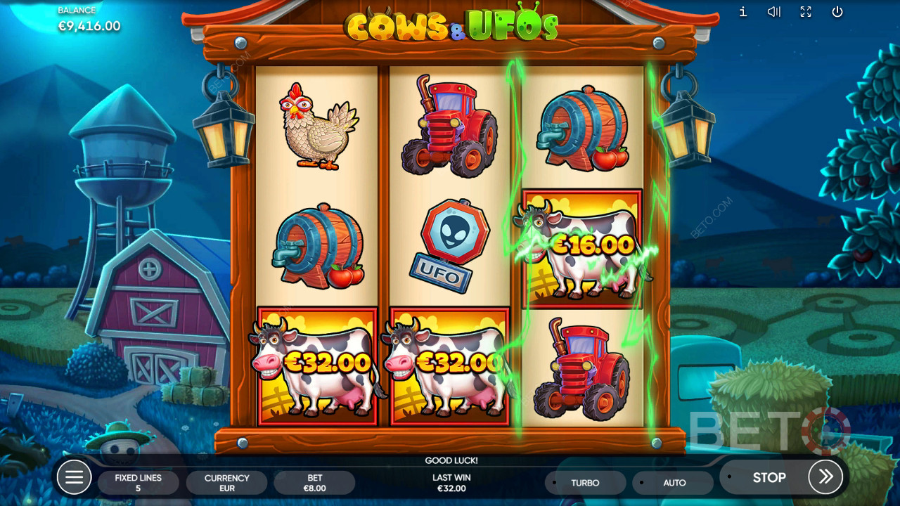 Revisão de Cows & UFOs por BETO Slots