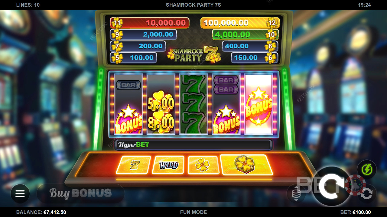 Shamrock Party 7s Avaliação por BETO Slots