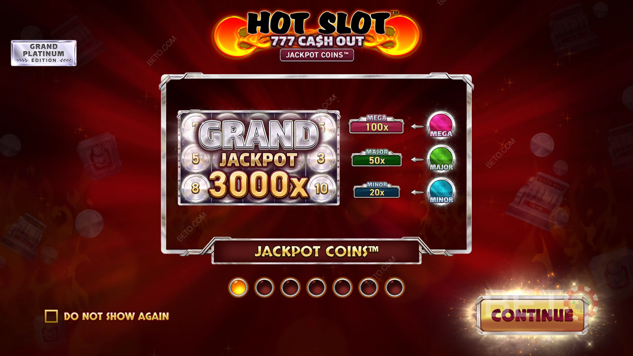 Funcionalidades de bónus explicadas na slot quente: 777 Cash Out Grand Platinum Edition por Wazdan