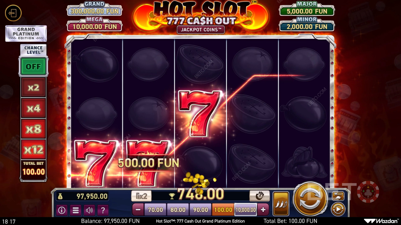 Hot Slot: 777 Cash Out Grand Platinum Edition Jogo Grátis