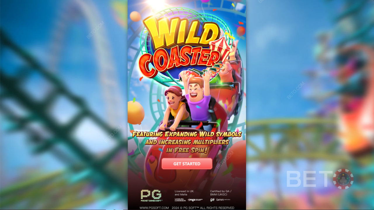 Ganhe 16.465x a sua aposta na Slot de Vídeo Wild Coaster!