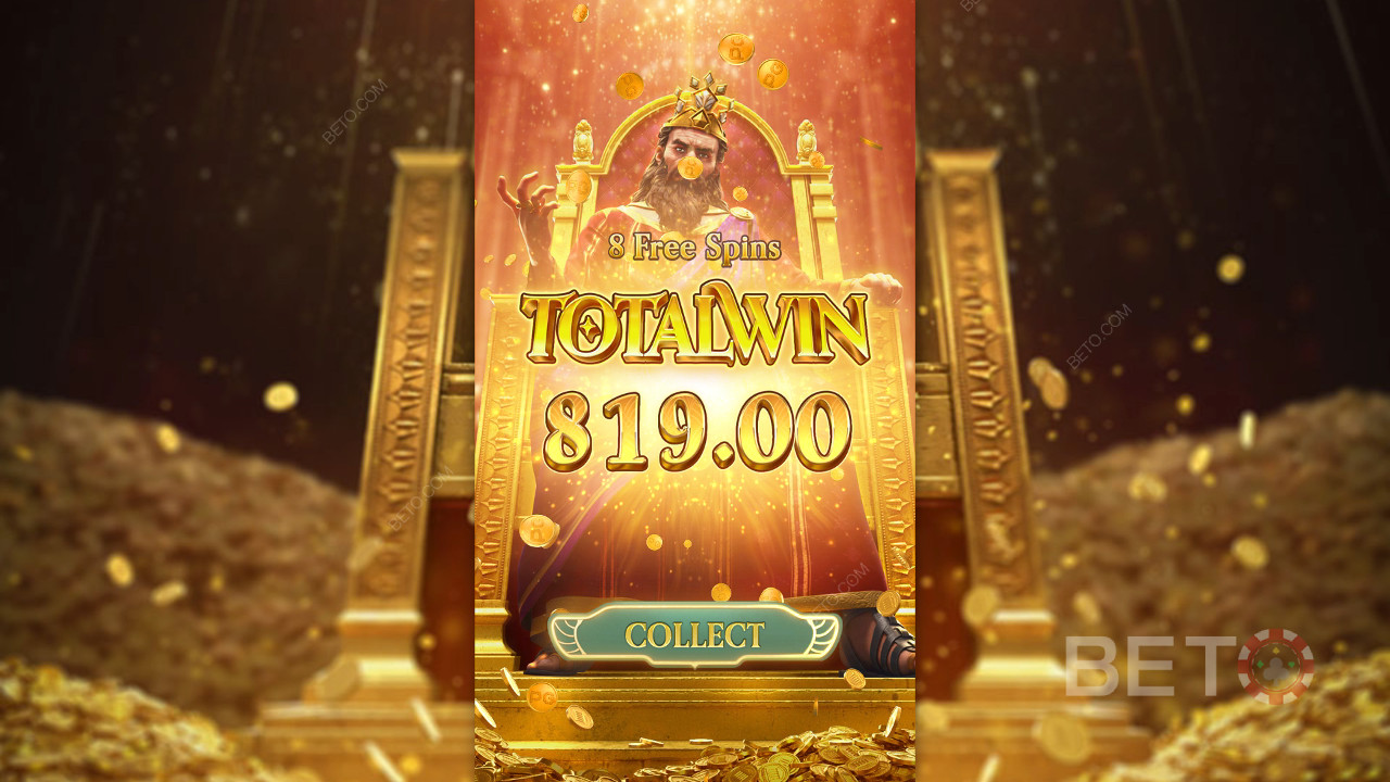 Ganhe 2.318x a sua aposta na Slot Online Midas Fortune!