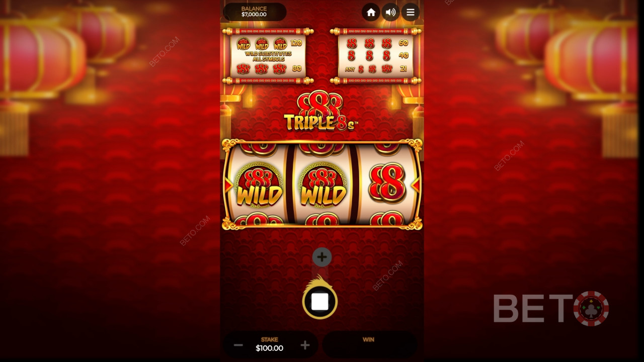 Triple 8s Avaliação por BETO Slots