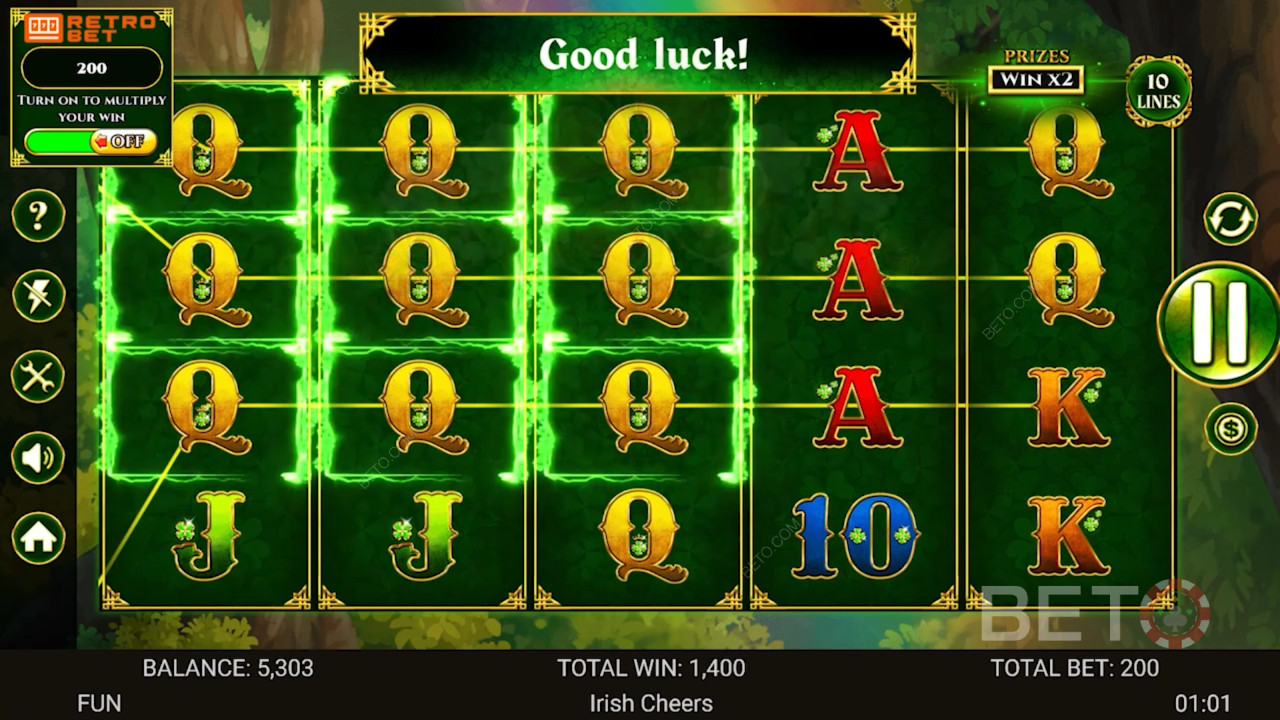 Irish Cheers Avaliação por BETO Slots