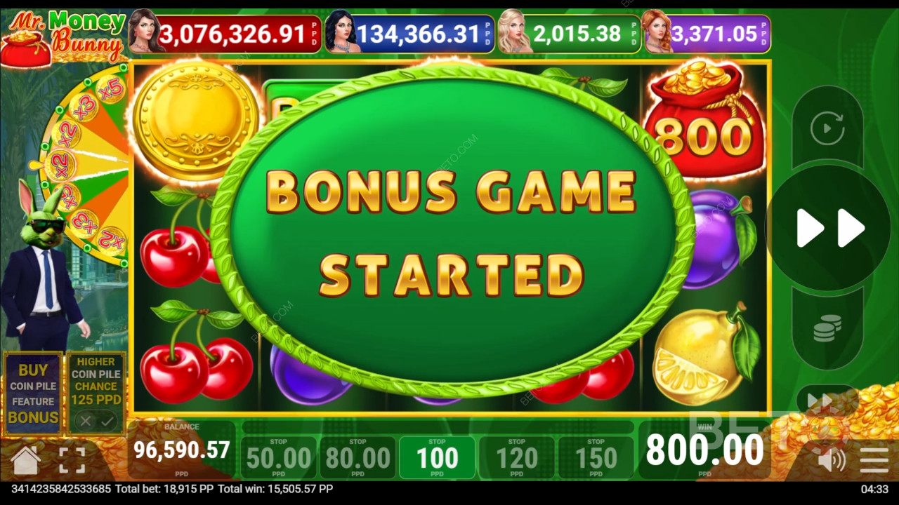 Funcionalidades de bónus explicadas em Money Bunny por Pateplay