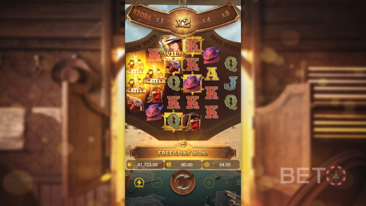 Funcionalidades de bónus explicadas em Wild Bounty Showdown por PG Soft
