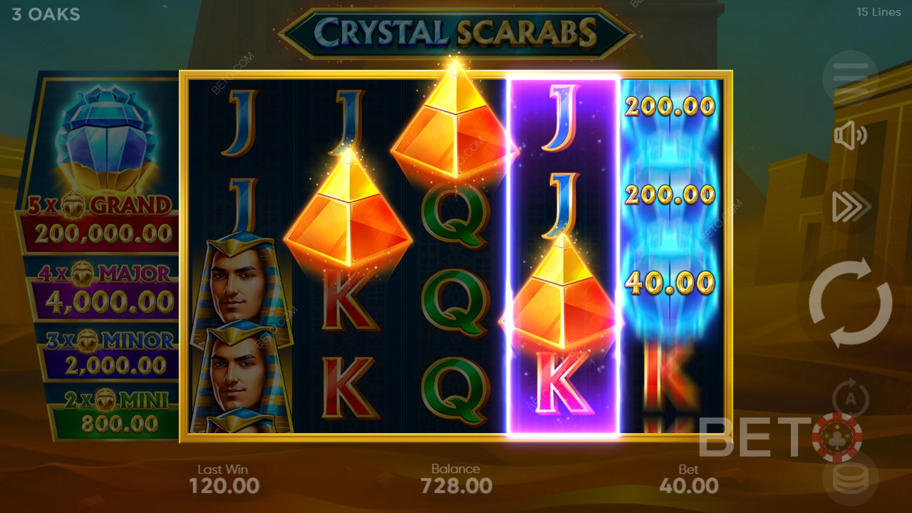 Crystal Scarabs Avaliação por BETO Slots