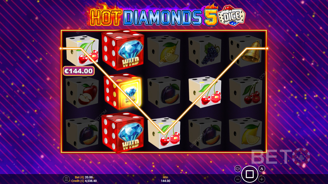 Hot Diamonds 5 Dice Avaliação por BETO Slots