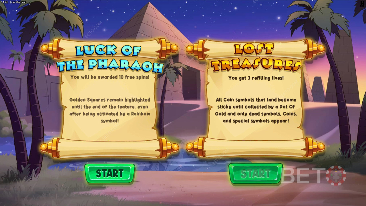 Ganhe 15.000x a sua aposta na Slot de Vídeo Le Pharaoh!