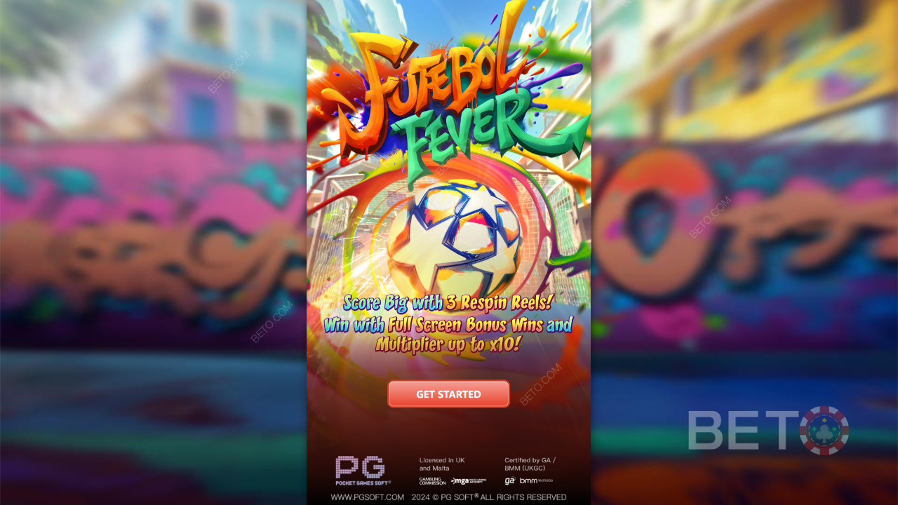 Tema e design: Excitação do futebol de rua