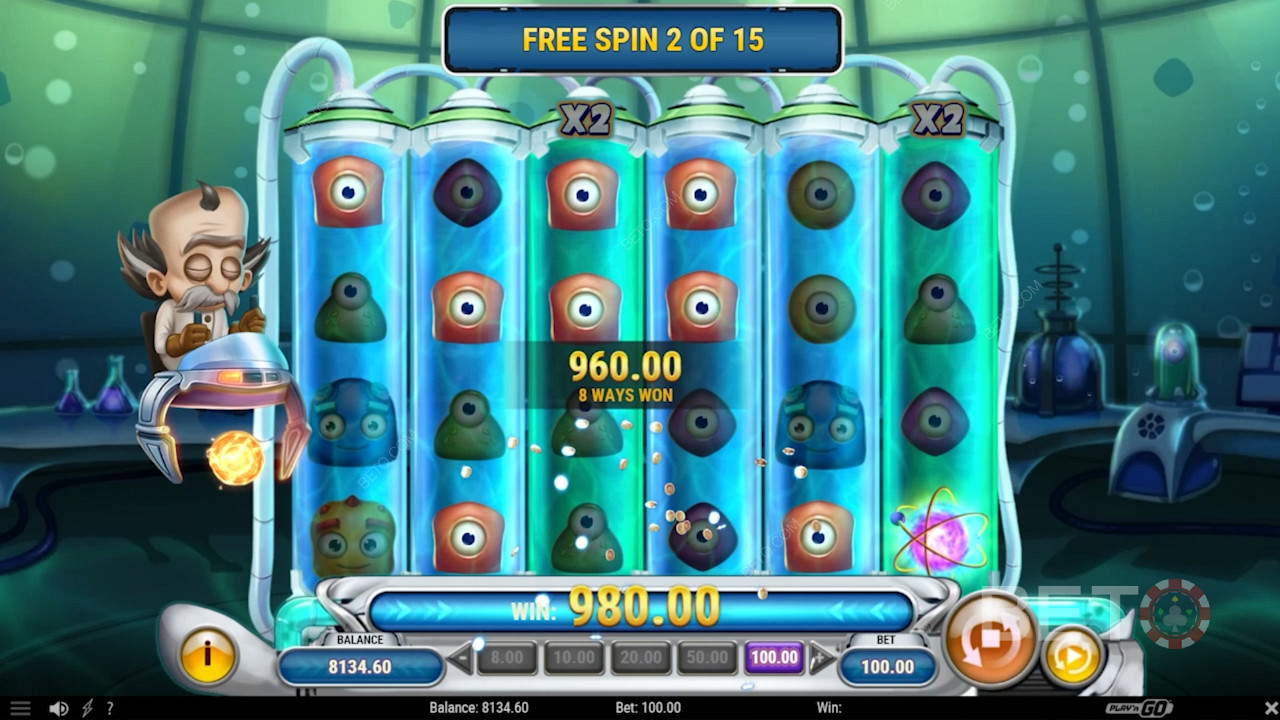 Desfrute de Free Spins na slot machine Dr Toonz