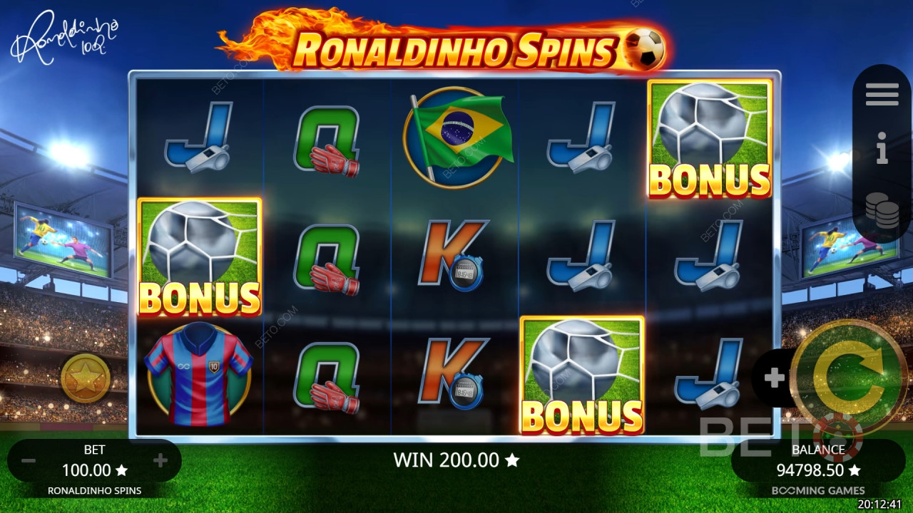 Ronaldinho Spins Jogo Grátis