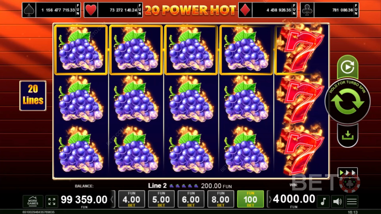 20 Power Hot Avaliação por BETO Slots