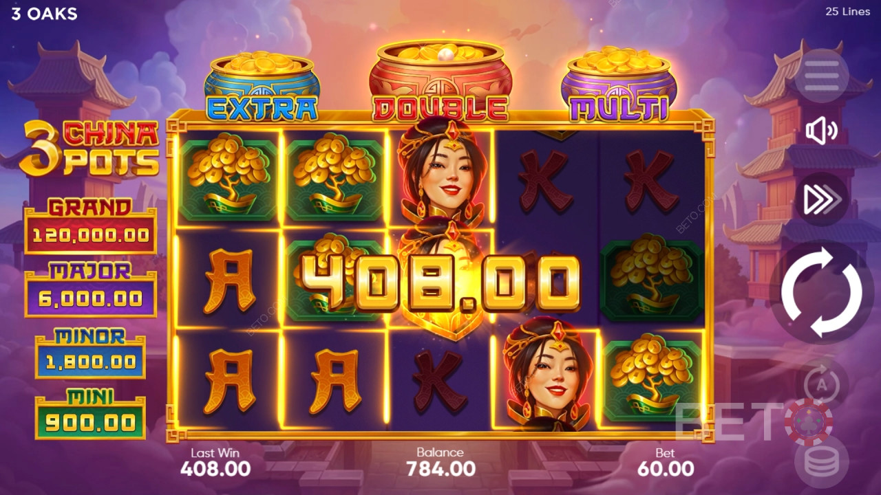 3 China Pots Resenha de BETO Slots