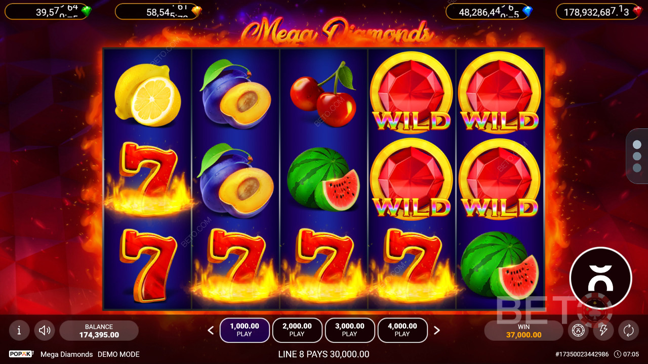 Mega Diamonds Avaliação por BETO Slots