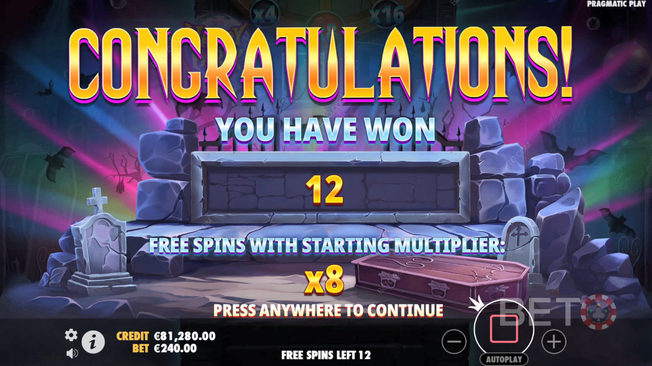 Ganhe 5.000x a sua aposta na Slot Online Vampy Party!