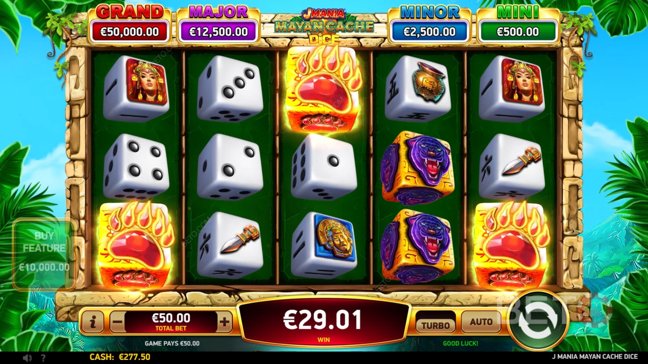 J Mania Mayan Cache Dice Resenha de BETO Slots