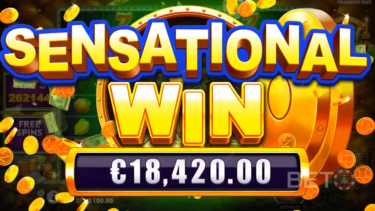 Aterragem sensacional ganha na slot machine online Cash Bonanza