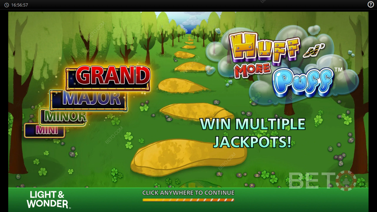 Ganhe 5.000x a sua aposta na Slot Huff N