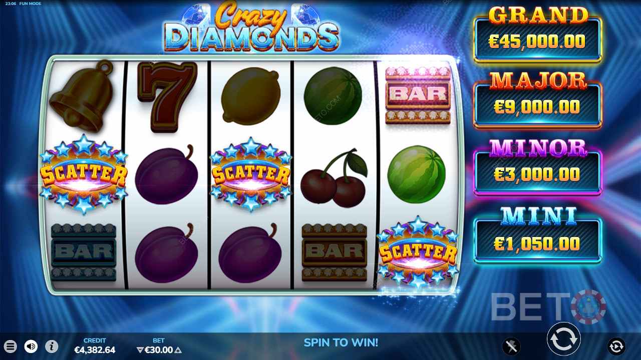 Avaliação do Crazy Diamonds por BETO Slots