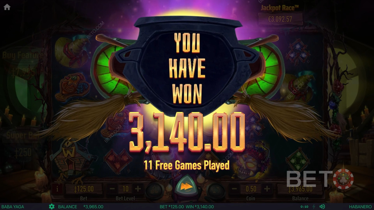 Ganhe 9.696x a sua aposta na Slot Baba Yaga!