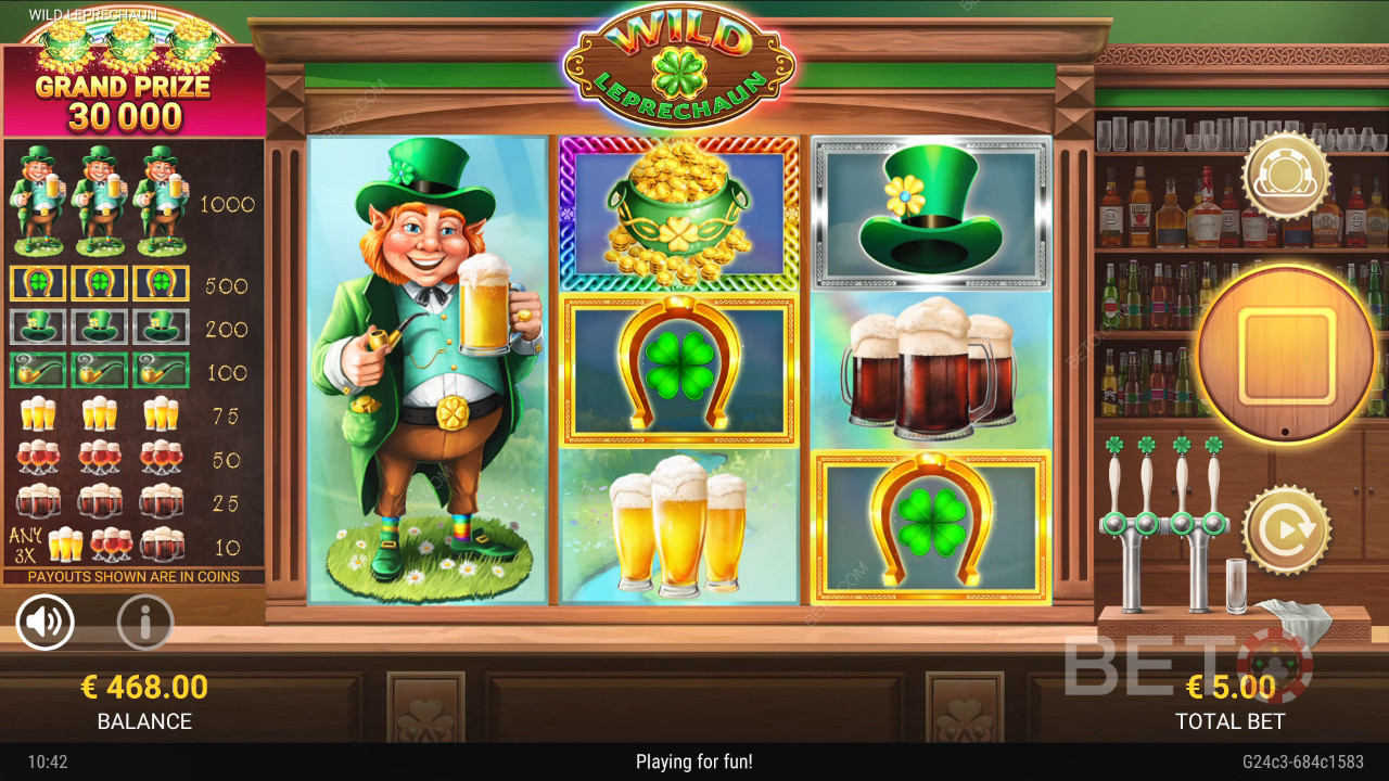 Wild Leprechaun Resenha de BETO Slots