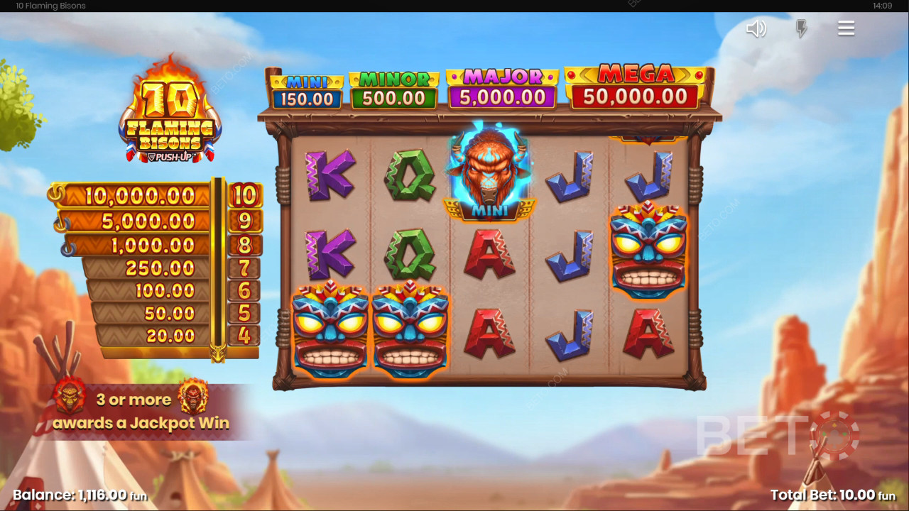 10 Flaming Bisons Avaliação por BETO Slots