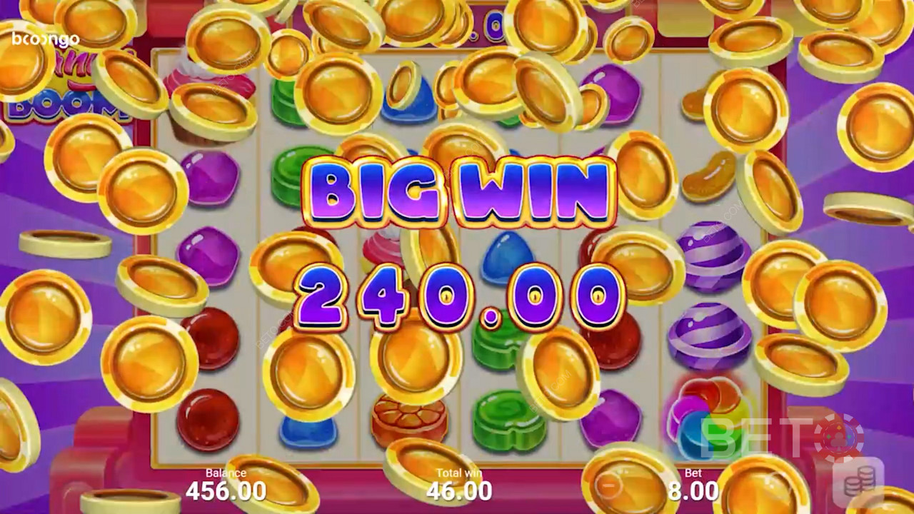 Aterrar uma grande vitória em Candy Boom