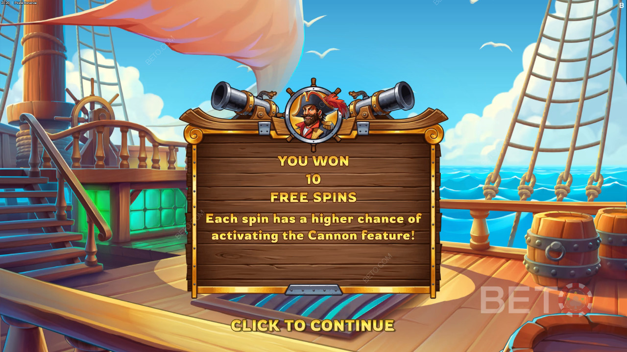 Ganhe 10.000x a sua aposta na slot de vídeo Pirate Bonanza!