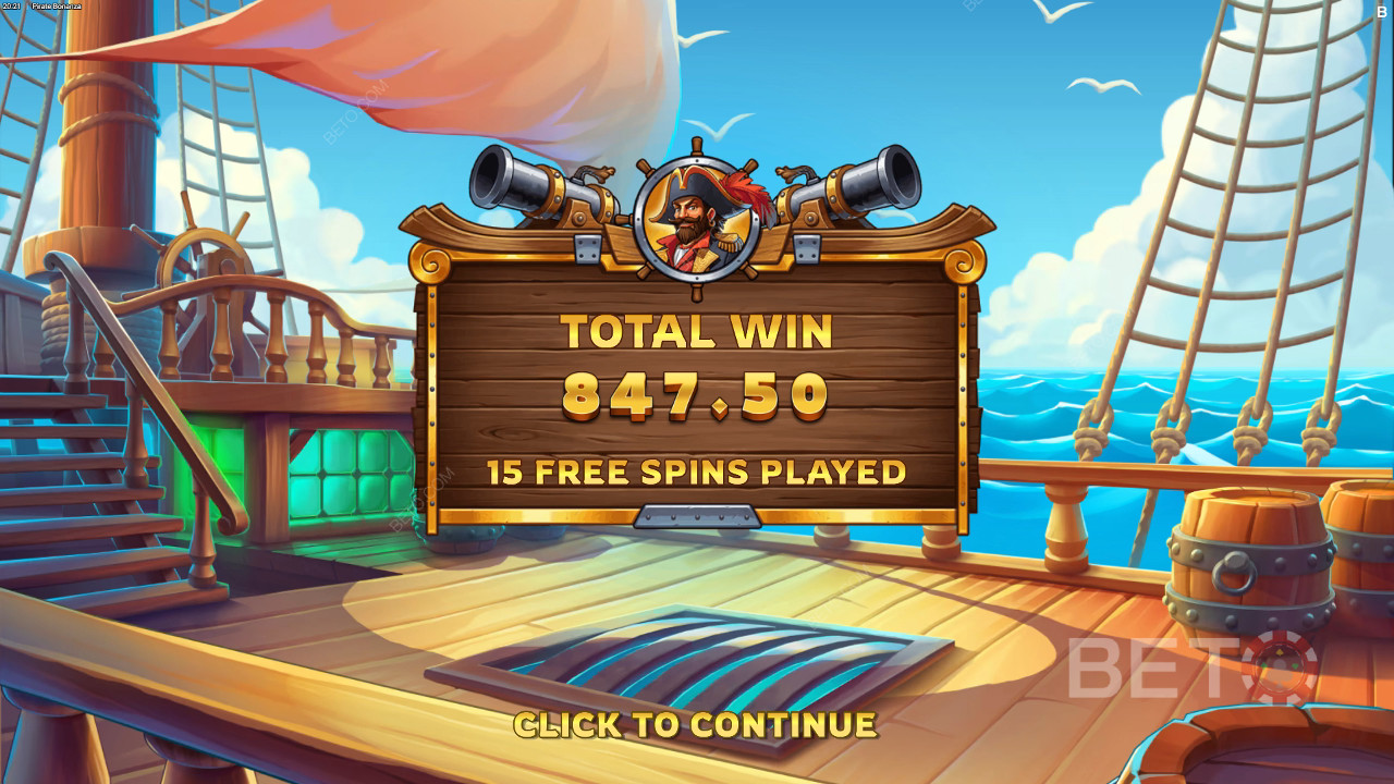 Funcionalidades de bónus explicadas em Pirate Bonanza da Backseat Gaming