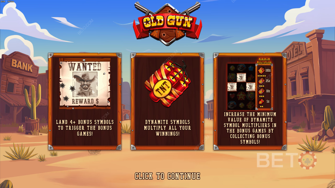 Funcionalidades de bónus explicadas em Old Gun por Backseat Gaming