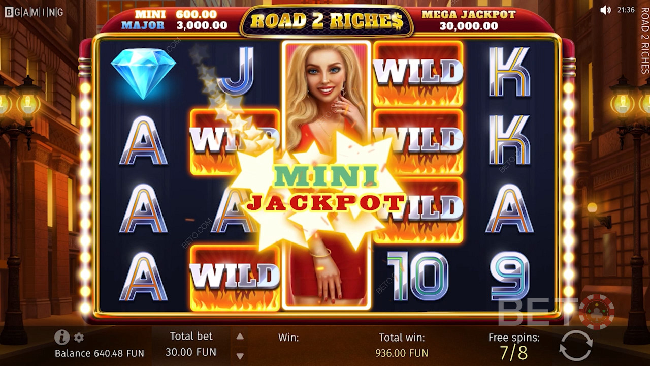 Mini Jackpot da Winning Road 2 Riches