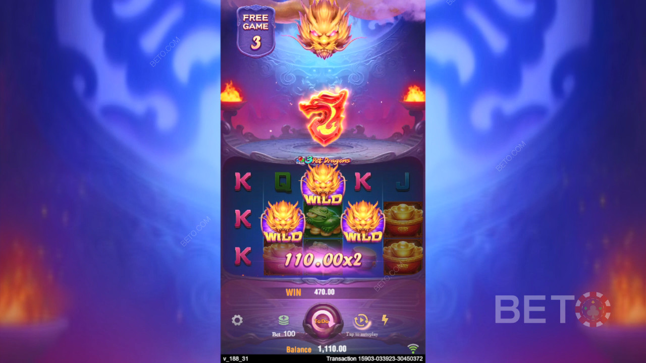 Como jogar o 3 Pot Dragons da TaDa Gaming