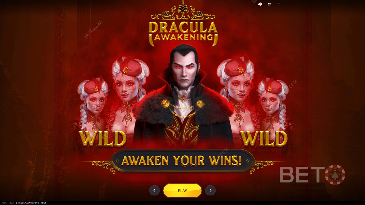 Experimente o poder do Drácula no slot online Drácula Awakening