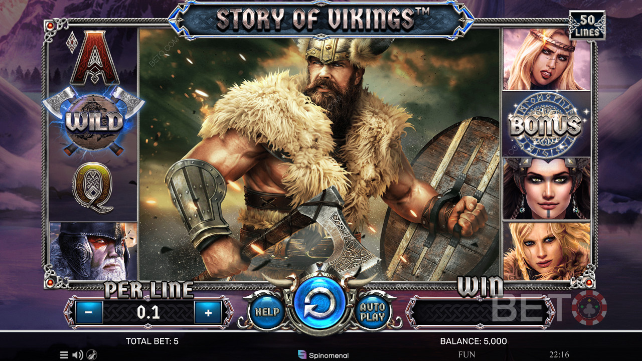 Experimente a glória nórdica e ganhe prémios em dinheiro na slot online Story of Vikings