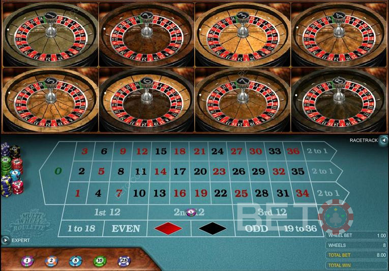A Roleta Multi Rodas é exclusiva dos casinos online