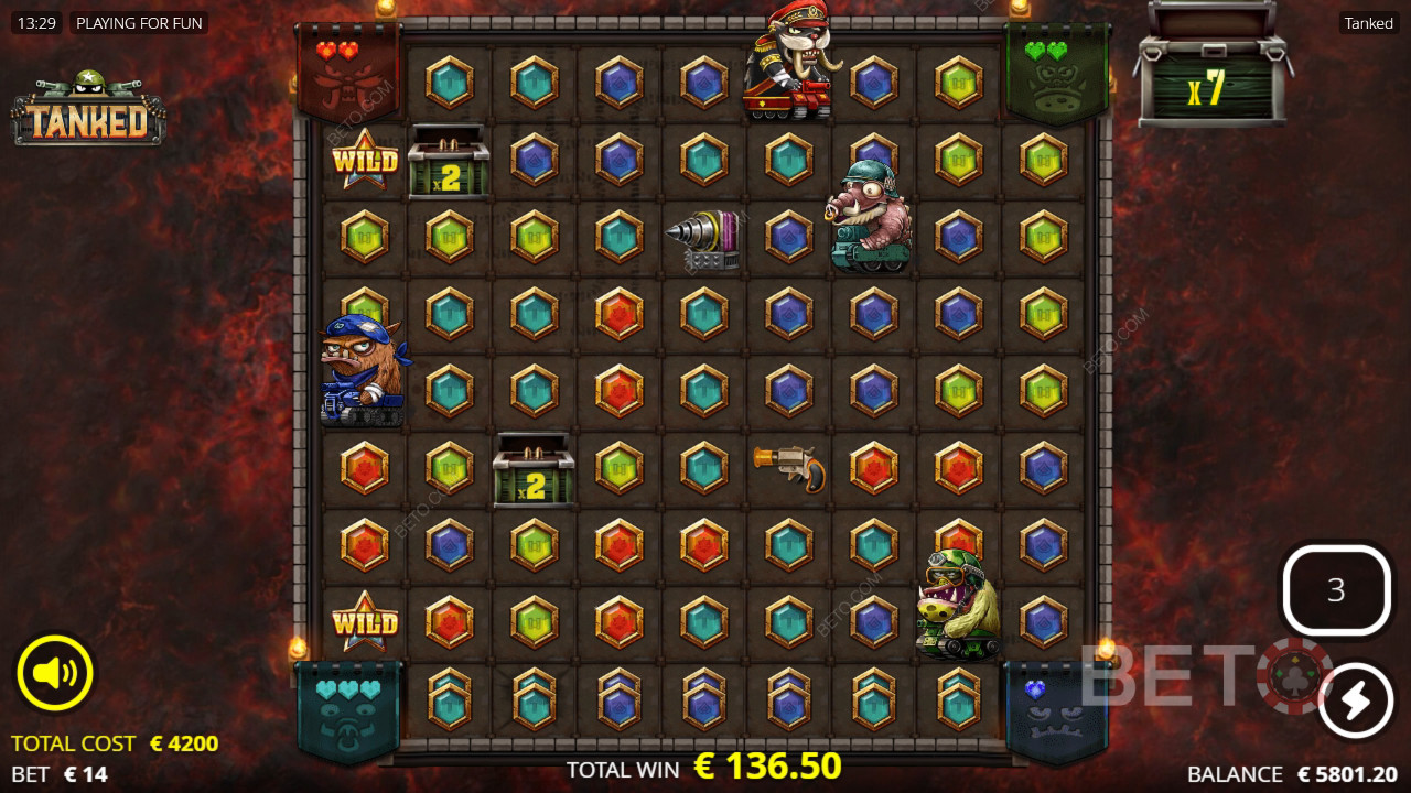 Ganhe 25.000x a sua aposta na slot machine Tanked!