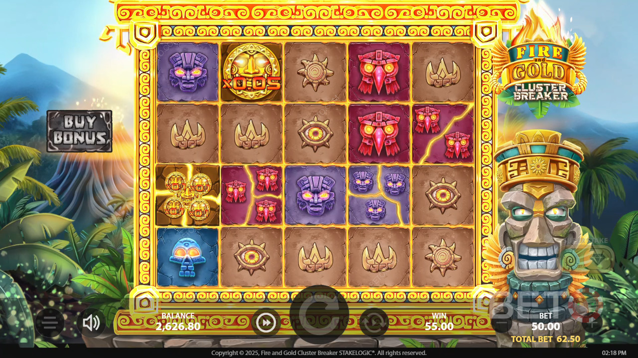 Fire and Gold Cluster Breaker Resenha feita por BETO Slots