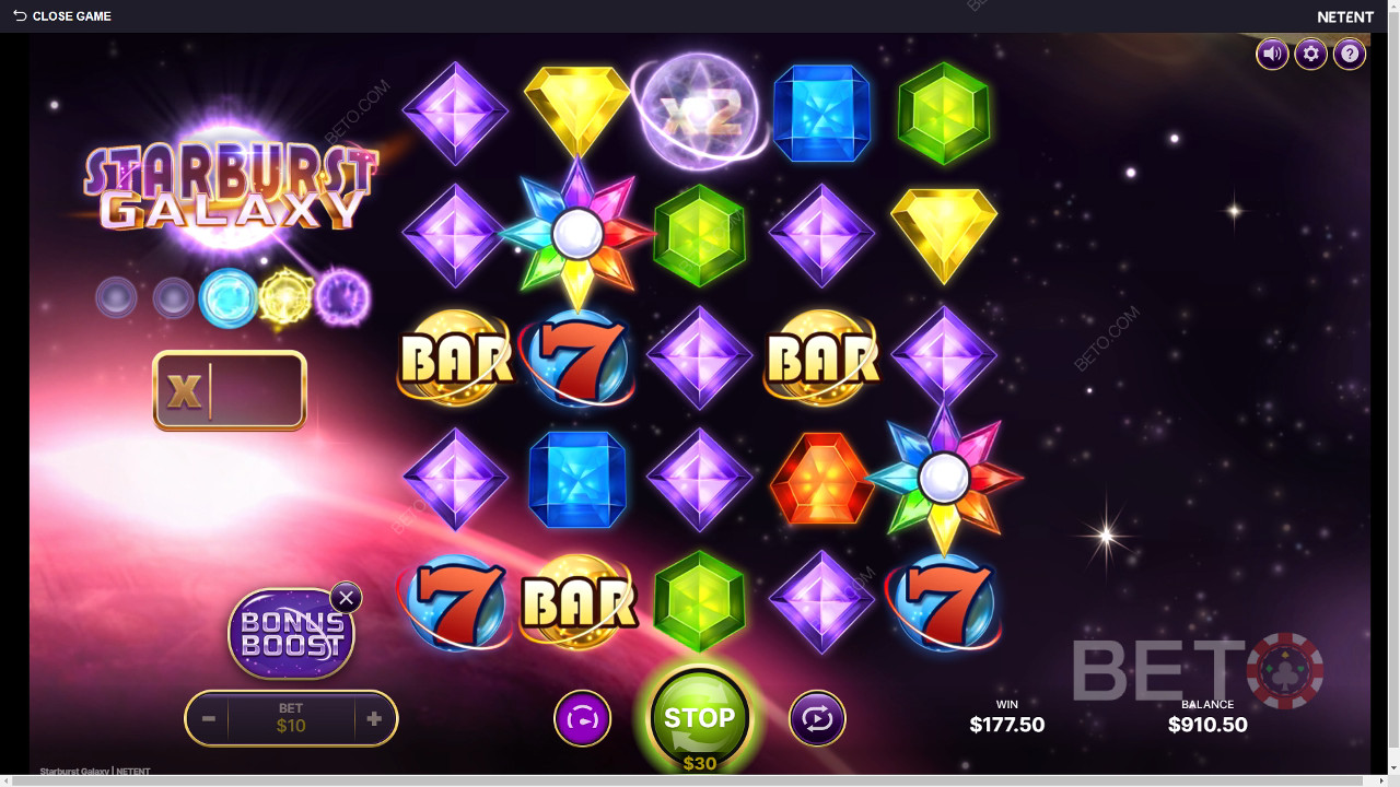 Starburst Galaxy Avaliação por BETO Slots