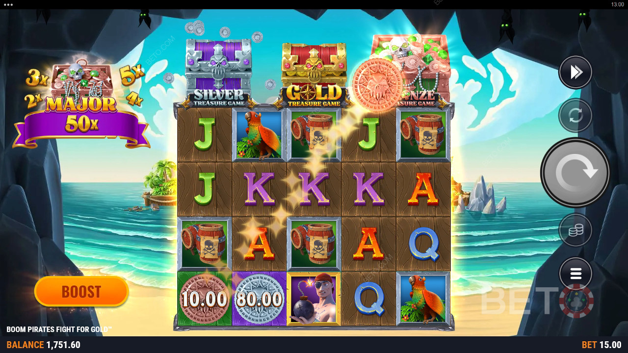 Boom Pirates Fight For Gold Avaliação por BETO Slots