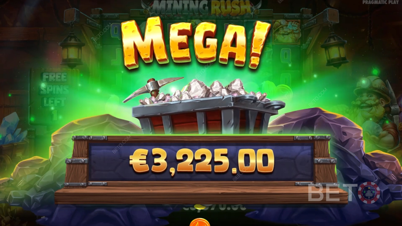 Ganhe 10.000x a sua aposta na Slot Online Mining Rush!