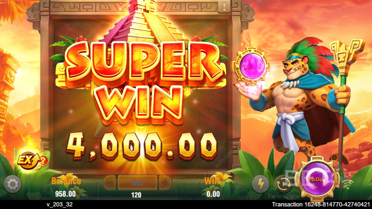 Ganhe 4.500x a sua aposta na Slot de Vídeo Lucky Jaguar!