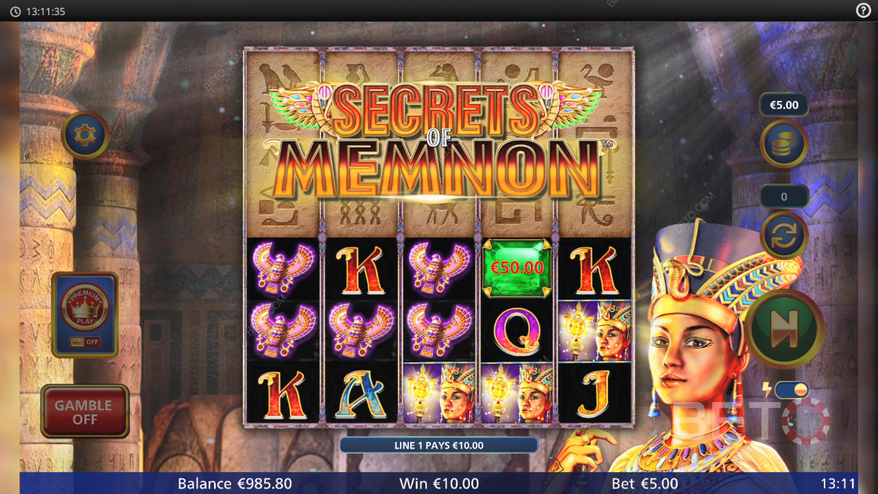 Secrets of Memnon Resenha de BETO Slots