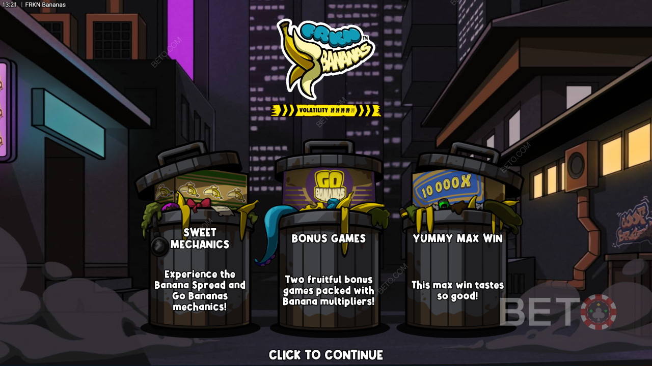 Tema e design: Zany Banana Adventure