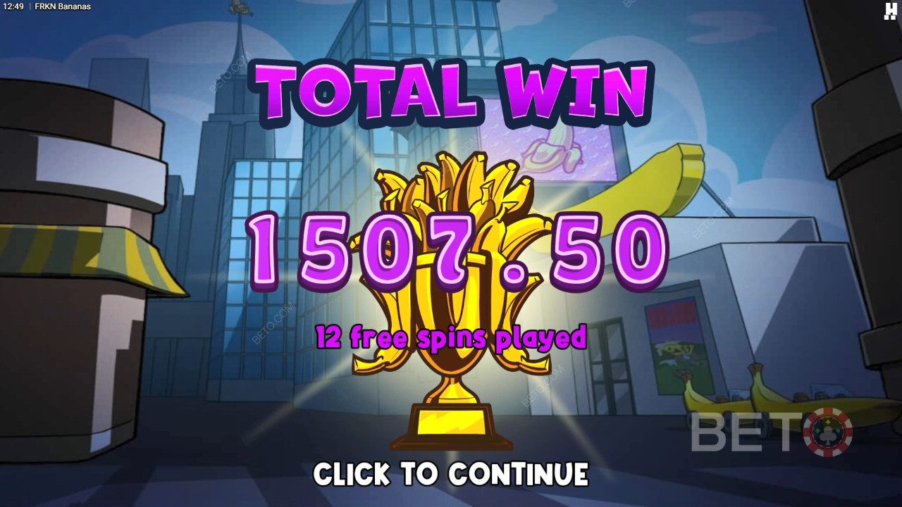 Ganhe 10.000x a sua aposta na Slot Online FRKN Bananas!